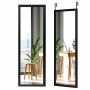 Hanging mirror 37x2x120cm., black