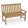 Garden bench 132x65x91cm., light brown