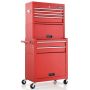 Tool trolley 61.5x33x132cm., red