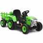 Children's electric tractor 35x51x153cm., black/green