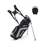 Golf bag 28x21x122cm., black/gray