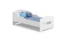Children's bed Michas with mattress 144 cm x 75 cm x 63 cm, airplane