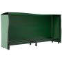 Дровница Outsunny 200x36x99см, черного цвета