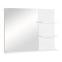 Vannitoa peegel riiuliga Kleankin 60x10x48cm., valge