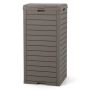 Outdoor trash can 40x40x86cm., brown