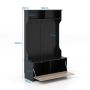 Clothes rack 100x39x160cm., black