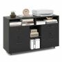 Document cabinet 104x35x65.5cm., black
