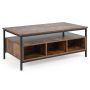 Coffee table 110x60x45cm., brown/black
