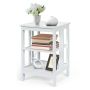 Bedside table 40x40x61cm., white