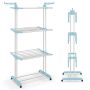 Clothes dryer 127x63x171cm., white/blue