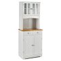 Buffet 68x40x170cm., white/brown