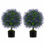 Set of 2 artificial lavenders 15x58cm., assorted colors