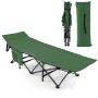 Camping folding bed 185x67x54cm., green/black