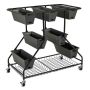 Flower stand 100x56x99cm., black