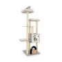 Scratching post 59x59x176cm., beige/gray