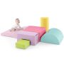 Set of 6 building blocks, assorted colors