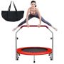 Fitness trampoline 101x122cm., gray/red