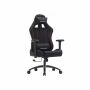 Gaming chair with adjustable backrest, black