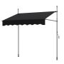 Awning 200x210x300cm., black