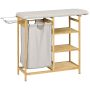 Laundry basket 57L Homcom 113x34x82cm., light brown/gray