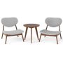 Accent chairs, 2 armchairs and a side table