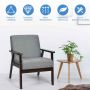 Accent armchair, Gray, 63.5 × 69.85 × 78.74 cm