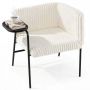 Accent armchair, with lumbar cushion, 65 × 72.5 × 62 cm
