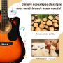 Acoustic guitar, Full size, 39 × 12 × 104 cm