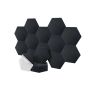 Akustikapaneelid Relaxdays, 18 tk, Mustad, 30 × 26 × 0,9 cm