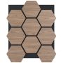 Acoustic wall panels, 4 pcs, 81 × 66 cm
