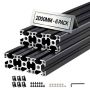 Alumiiniumist ekstrusioonprofiilid VEVOR 3030T-200-6-H, 6 tk, 3 × 3 × 200 cm