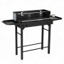 Charcoal barbecue, 3 grill height levels, Black, 120 × 90 × 32.5 cm