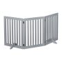 Lemmikloomade turvavärav Relaxdays 10036752_1088, 3 osa, Hall, 154 × 70 × 30 cm