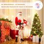 Lighted Christmas tree, 230 branch tops, 30 stars, Ø 85 × 180 cm