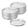 Круглые алюминиевые формы Relaxdays, 100 шт, Ø 27,5 × 2,5 см