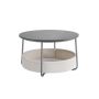 Round coffee table VASAGLE, with storage compartment, Ø 75 × 45 cm