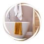 Round LED bathroom mirror, 3 color temperatures, silver color, Ø 70 × 3 cm