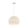 Round pendant lamp, E26 socket, Ø 44 × 33 cm