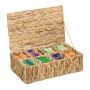 Teekarp Relaxdays 10050490.0, 8 sektsiooni, 33 × 10 × 20,5 cm