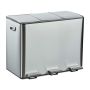 Jäätmete sorteerimiskast Relaxdays, 3 sektsiooni, igaüks 15 l, 61 × 46,5 × 37 cm