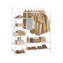 Avatud riidekapp SONGMICS, 7 riiulit, Valge, 115,8 × 172,8 × 45 cm