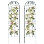 Plant supports, 2 pcs, White/green, 71 × 20 inches
