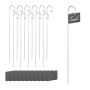 Vardaga taimesildid Relaxdays 10046746.0, 12 tk, 10 × 42,5 × 6 cm