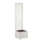 Taimerest Relaxdays, Valge, 145,5 × 38 × 38 cm