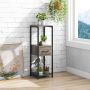 Plant stand, 3-tier, with drawer, 31 × 31 × 92 cm