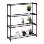 Taimede alus Relaxdays 10047694.0, 4 riiulit, 91 × 106 × 28 cm