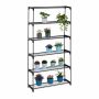 Taimeriiul Relaxdays 10050262.0, 6 riiuliga, Must, 91 × 174 × 28,5 cm