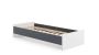 Bed Karo 193.6x37x94 cm, gray/white