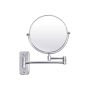 Wall-mounted cosmetic mirror, metal