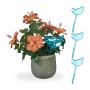 Шары для автоматического полива Relaxdays, 4 шт, Синий, 6 × 25,5 см